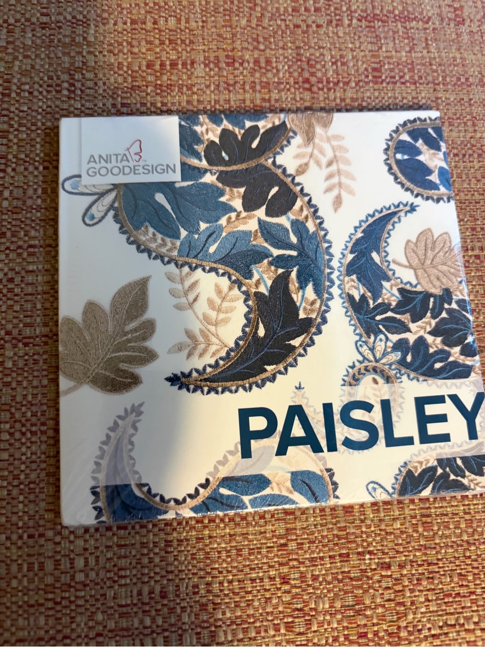 Anita Gooddesign Paisley Embroidery Design Book - machine sealed